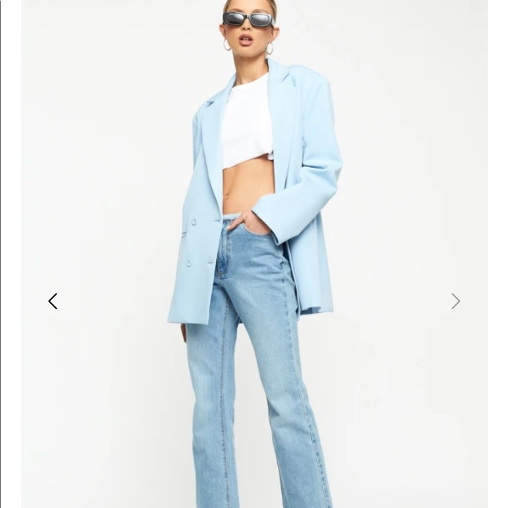 Lioness light blue oversized blazer